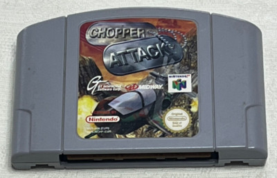 CHOPPER ATTACK: Nintendo 64 Spielkassette - selten sehr guter Zustand (KOSTENLOSER UK-VERSAND)