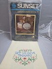 Finished Sunset Counted Cross Stitch Kit Let Us Give Thanks 953  4”x 5” — photo 1