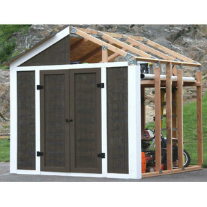 unopened wood 7 ft. x 8 ft. shed peak kit garden utility