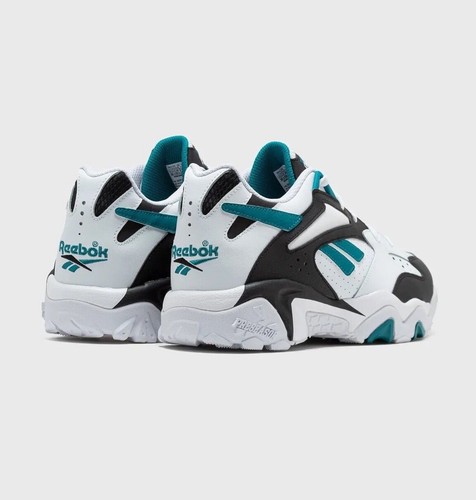 Men Reebok Preseason 94 Low Training Shoes Sneakers White Black Green 100202784 - Picture 4 of 24