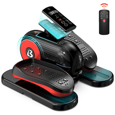 Under Desk Electric Elliptical Machine Portable Pedal Ellipse Leg Exerciser LCD