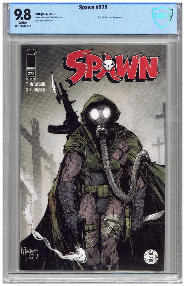 Spawn # 272 CBCS 9.8 NMMT White pages 4/2017 Soul Crusher cover & App Spawn # 272 CBCS 9.8 NMMT White pages 4/2017 Soul Crusher cover & App