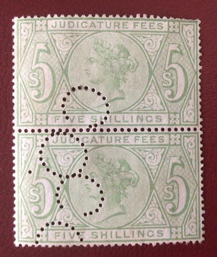 *SPECIAL OFFER* GB QV JUDICATURE FEES 5/-d x 2 Pair GOOD DEAL - Picture 1 of 2