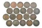 Lot 20 1800's 1890-1899 Indian Head Penny Cents US Coin Collection 2/5 Roll *371