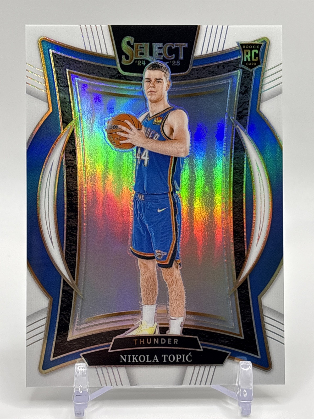 2024-25 Panini Select Concourse Nikola Topic RC #89 White Prizm /149 SSP Thunder