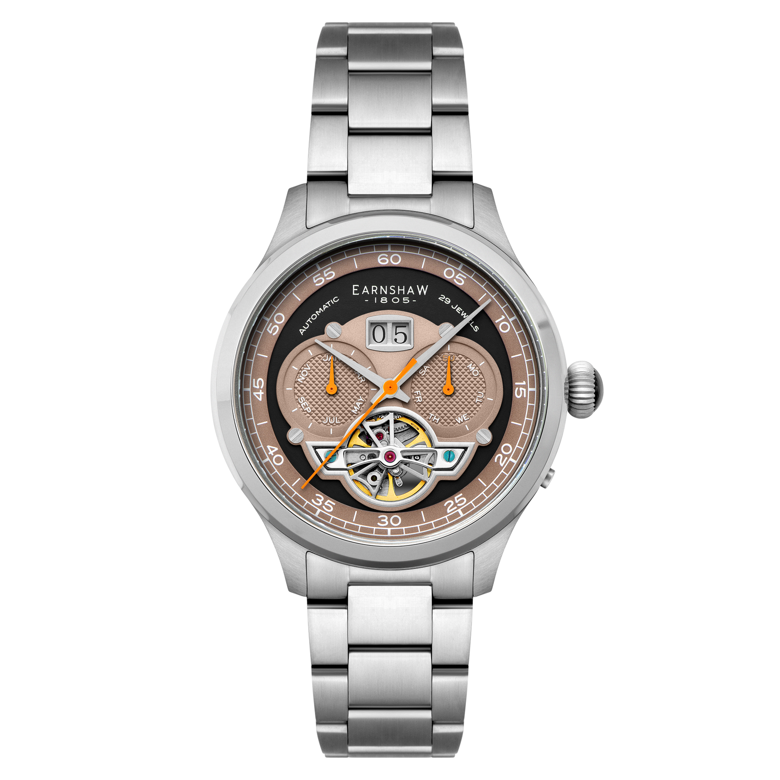 Thomas Earnshaw Baron Ghost Grey Automatic Men's Watch ES-8187-55