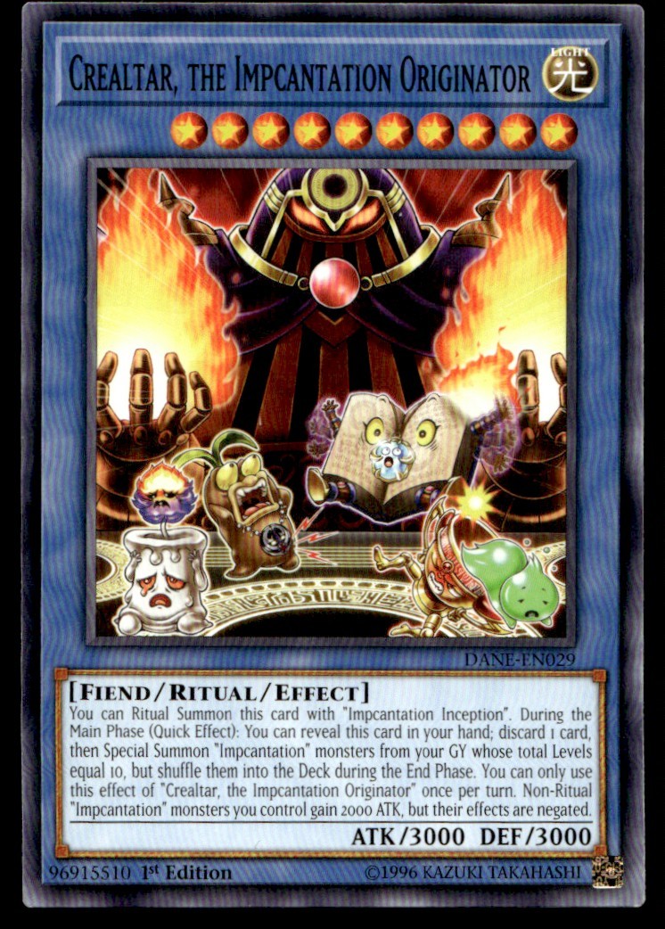 Crealtar, the Impcantation Originator Dark Neostorm DANE-EN029 MP YuGiOh TCG | B