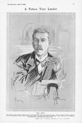 EARL HENRY PERCY A Future Tory Leader (Died One Year Later) Antique Print 1908