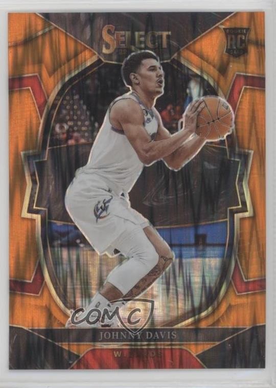 2022 Panini Select Concourse Orange Flash Prizm Johnny Davis #100 Rookie RC 1o8k