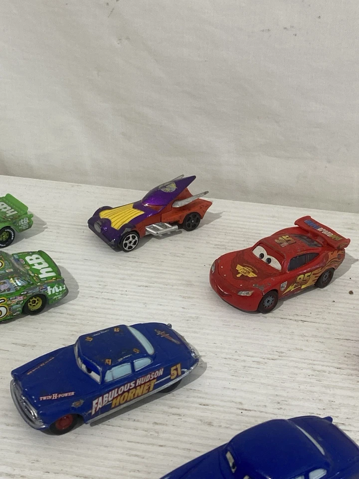 Lotto 12 Disney Pixar Cars Mattel 1:55 – Saetta McQueen, Chick Hicks, Doc - Immagine 3 di 4