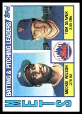 Mets   Checklist Mookie Wilson  Tom Seaver TL, CL 1984 Topps #246 Mets