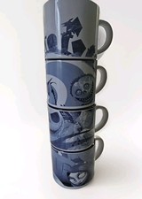 Disney The Nightmare BeforeChristmas Set of 4 Stackable Cups Open Box lost rack