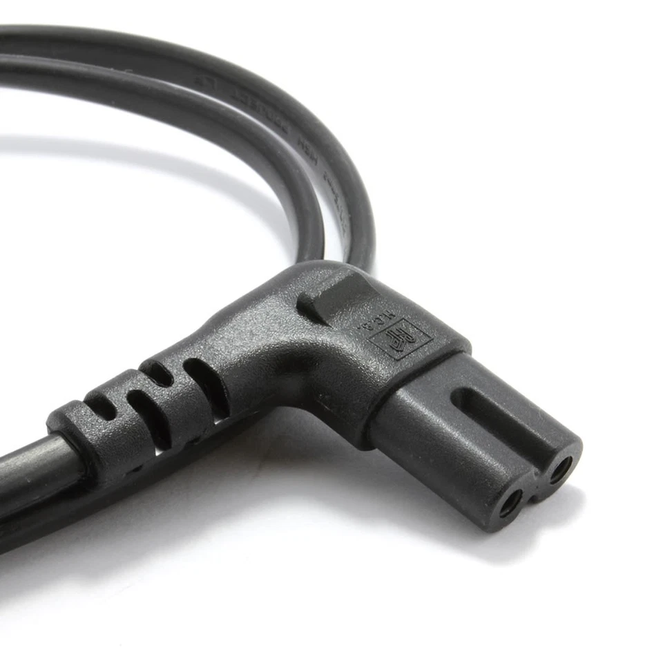 Nacktes Kabel Netzkabel im rechten Winkel 90 Grad Abbildung 8 Kabel C7 5 m - Bild 2 von 4