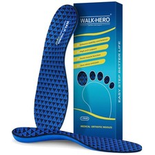 High Arch Support Orthotic Insoles - Pain Relief for Mens 9-9.5 Womens 11-11.5