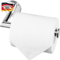 Hitslam Toilettenpapierhalter Schwarz, Edelstahl Rostfrei Klopapierhalter FüR Wa