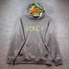 Hooey Hoodie Adult Large Gray Camo Logo Spellout Hooded Western READ