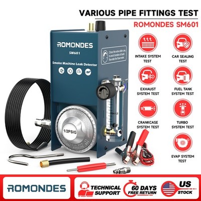 Car & Motor EVAP Smoke Machine Diagnostic Fuel Pipe Leak Detector Romondes SM601