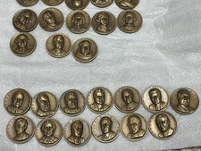 41 1.25 Inch Medallic Art Co.  Medals. 28 Historic figures, 13 Presidents