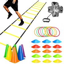 Set Paracadute Scala Velocità Agility e Resistenza - Attrezzatura Allenamento Sportivo