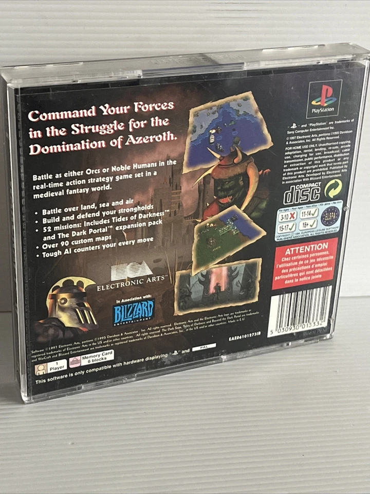 PlayStation 1 World of Warcraft II The Dark Saga PS1 PlayStation 1 PAL Blizzard - Image 2 of 4