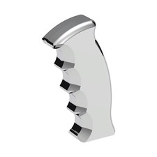 70805b Pistol Grip Thread On Shift Knob Chrome - Us Stock Free Shipping