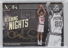 2019-20 Panini Noir Reigning Nights Signatures 38/49 Allan Houston Auto 0u5r