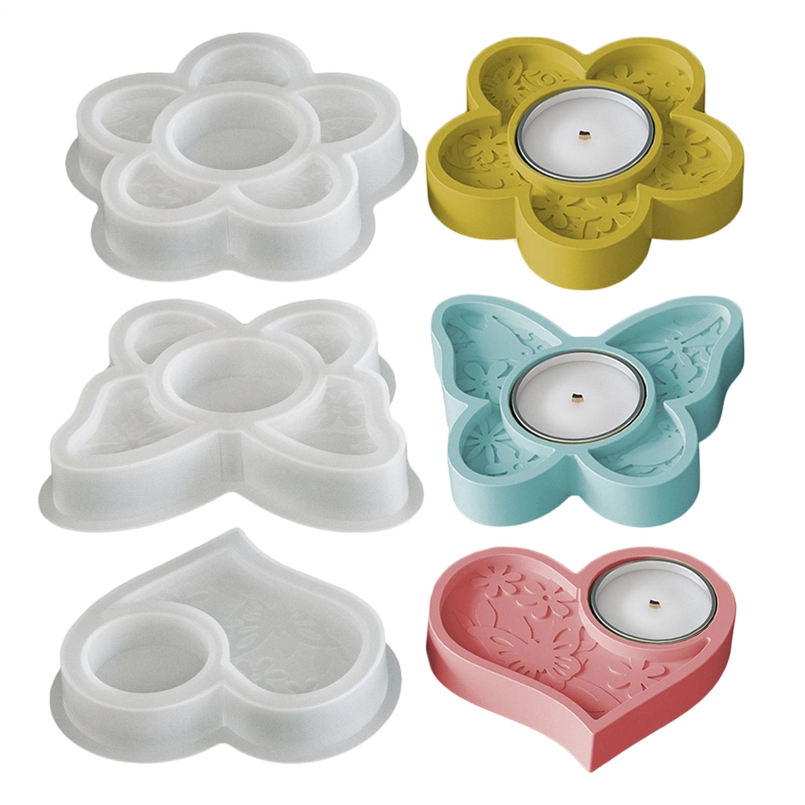 Silicone Mold Silicone Candle Holder Mold Resin Craft