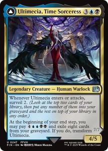Ultimecia, Time Sorceress // Ultimecia, Omnipotent - 247 Uncommon - Universes Beyond: Final Fantasy