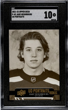 2021-22 Upper Deck Jake Neighbours RC (UD Portraits) #P-42 SGC 10 Blues (38)