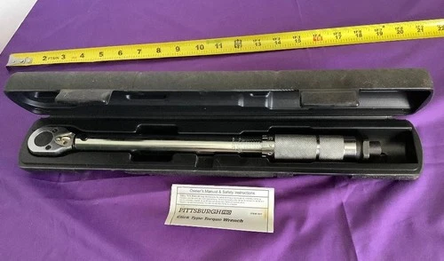 pittsburgh pro click type torque wrench 3/8 Drive