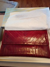 Vintage Evening Purse Genuine Eel Skin W/Original Box And Tag