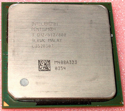 INTEL PENTIUM 4  3.0 GHz SL6WK PROCESSOR, 800 MHz BUS,  SOCKET 478, US SELLER
