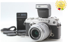 Olympus PEN-F 20.3MP Digital Camera w/Flash 14-42mm Lens JAPAN Exc 5