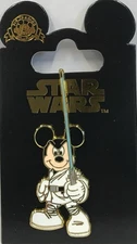 Trading Pin - Disney Disneyland Park Star Wars Mickey Mouse Luke Skywalker Saber