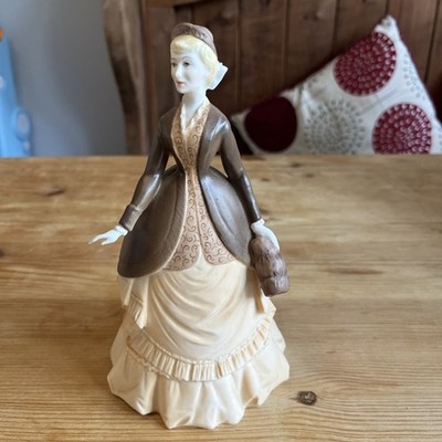 Royal Worcester Figur Autumn Song braune Jacke colourway