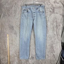 Vintage Levis 501XX Jeans Mens Blue Button Fly Regular Straight US Fits 32x32