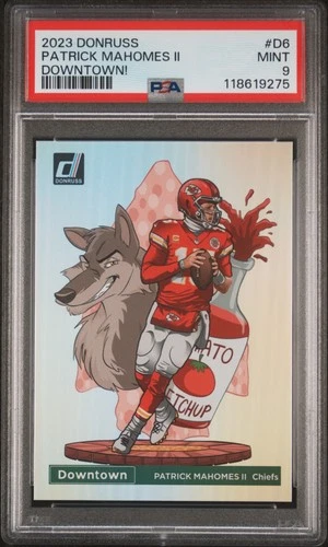 2023 Donruss Downtown! Patrick Mahomes II #D6 PSA 9 MINT