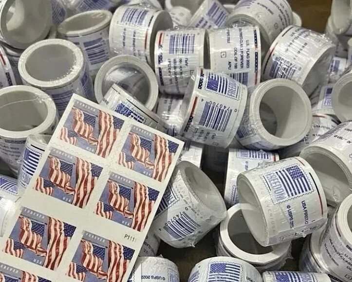 40 rolls of 100 USPS - Postage Free Ship!!-4000 PCS-Special Sale(2023)