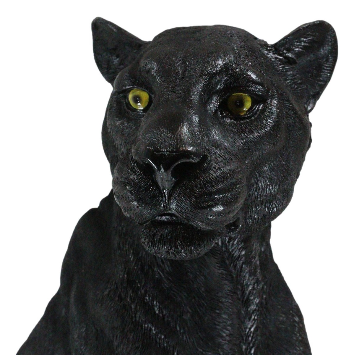 Ebros Realistic Large Black Ghost Panther Jaguar Hunter 20