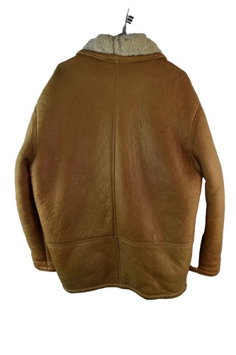 Shearling Original Womans Brown Soft Shearling Button Jacket Size 42 - Picture 7 of 9