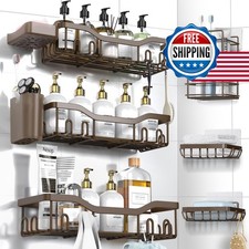 NESOMI Shower Caddy Adhesive Organizer 8-Pack Rustproof Stainless Steel Soap