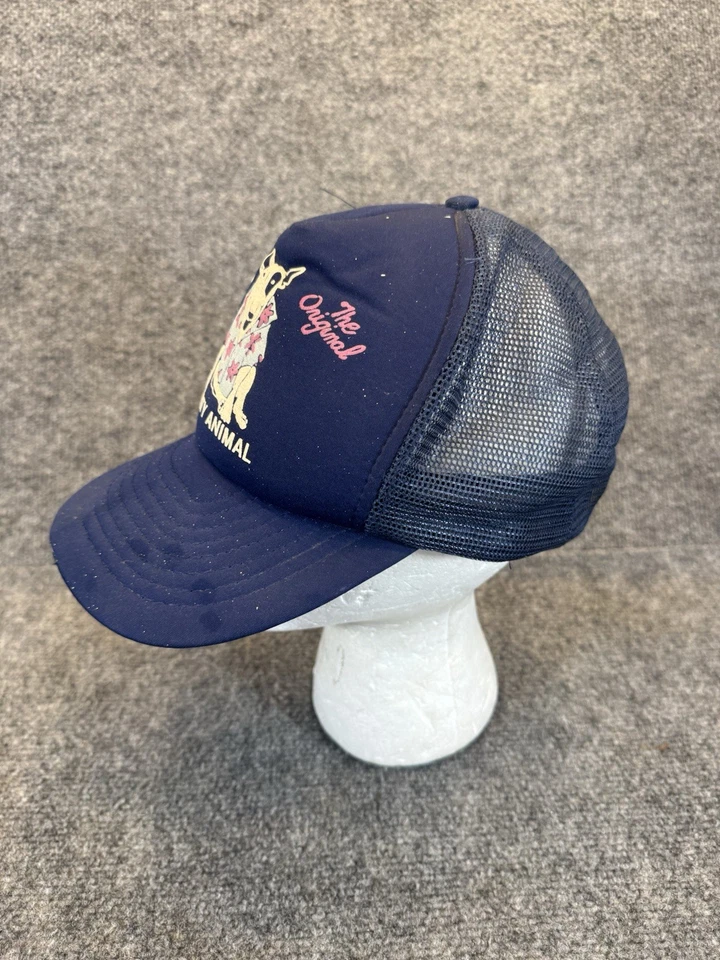 Sombrero de camionero vintage Spuds MacKenzie fiesta animal hecho en Taiwán ROC Foto 2 de 4