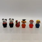 Vintage Fisher Price Little People Six (6) Figure Lot!