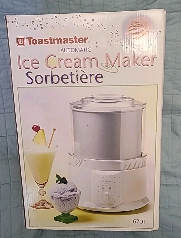 Toastmaster Automatic Ice Cream Maker Model 6701 NIB