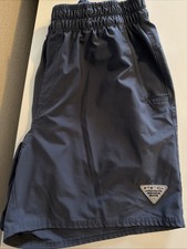 Columbia Men's Navy Blue Short Size Large PFG