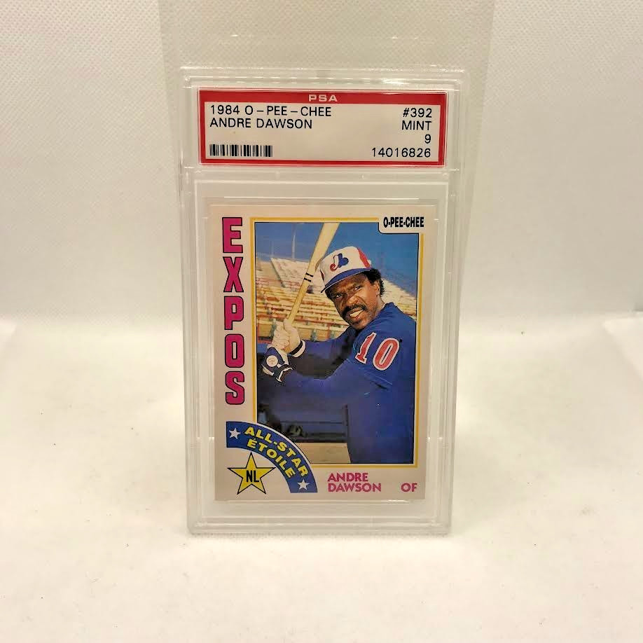 1984 O-Pee-Chee PSA 9 Mint Expos Andre Dawson #392 Card JC