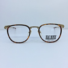 New Vintage Beau Monde Buxton Eyeglasses C. YG Havana Tortoise  Gold 50mm Japan