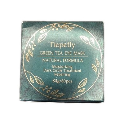 Tiepetly Green Tea Eye Mask Natural Formula 60 pcs. Dark Circle Treatment NEW