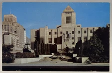 Public Library, Los Angeles, California, Vintage Chrome Postcard