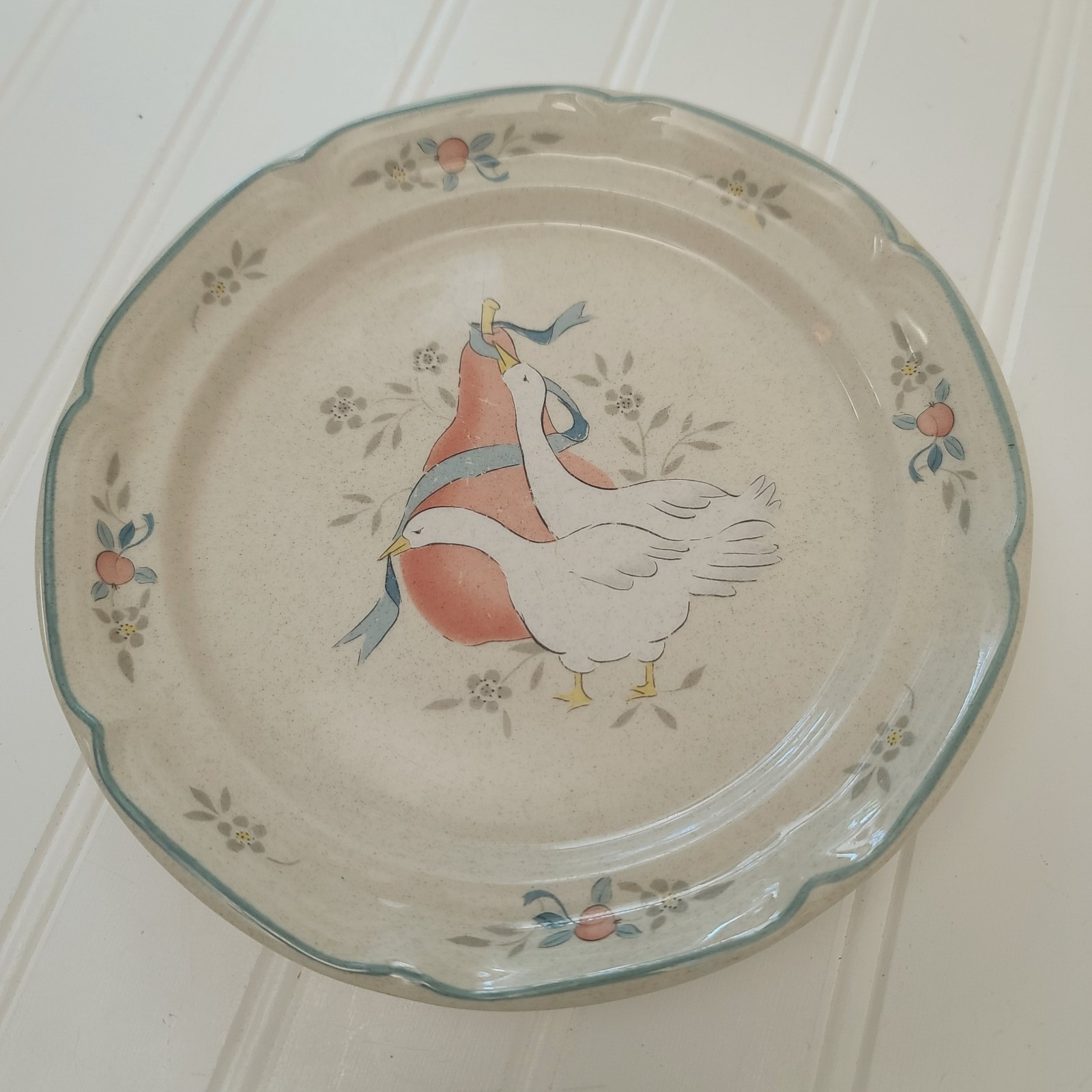 Vintage INTERNATIONAL CHINA Marmalade Geese Goose Duck Country Cottage Dish Set